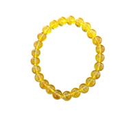 Bracelet unisexe en perles de pierre précieuse naturelle de 8 mm pour la guérison, la méditation et l'abondance - Bracelet réglable - Protection ronde et lisse - Mise à la terre et force, Free Size