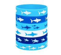 Bracelet unisexe en silicone extensible avec motif marin bleu - Matériaux doux et confortables pour la natation et les activités de plein air
