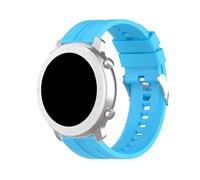 Bracelet universel Amazfit GTR/Stratos/Huawei/Samsung/Cool Elite/Sunset Caoutchouc Celeste 22 mm