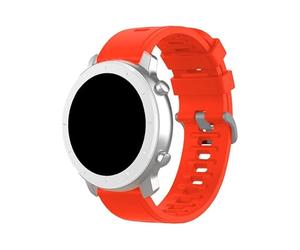 Bracelet universel Amazfit GTR/Stratos/Huawei/Samsung/Cool Elite/Sunset Caoutchouc Rouge 22 mm