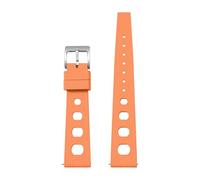 Bracelet Universel en Caoutchouc fluorocarbone 20 mm/22 mm for Montres Swatch, MooSwatch, IWC et Autres(Orange,22mm)