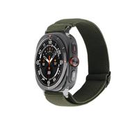 Bracelet de montre - JUSTIN - Samsung Galaxy Watch Ultra (25/24) - Vert - Tissu tissé élastique - Confort
