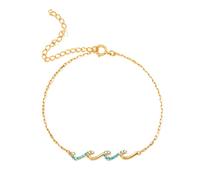 Bracelet Vague, Je Serais Tellement Perdu sans toi Bracelet Triple Vague, Bracelet réglable en Argent Sterling 925, Bijoux d'anniversaire Noël pour Maman Petite Amie Femme Fille