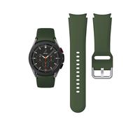 Bracelet (vert olive) pour Samsung Galaxy Watch 4 Classic 46 mm 42 mm Smartwatch Silicone Ridge Sport