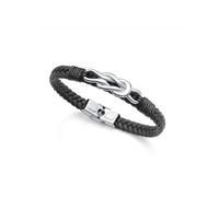 Bracelet - Viceroy - Magnum 1466P01010 - Acier - Cuir noir - 21,5 cm