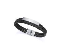 Bracelet - Viceroy Magnum 15145P01010 - Acier - Cuir noir - 21,5 cm
