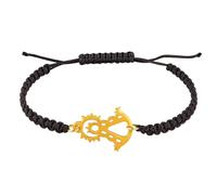 Bracelet Vierge du Carmen, Vierge du Pilar ou Rocío - Femme ou Homme - Macramé Réglable - Acier Inoxydable Hypoallergénique - Bijou Religieux Fabriqué en Espagne - Cadeau Foi et Protection, taille