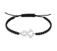 Bracelet Vierge du Carmen, Vierge du Pilar ou Rocío - Femme ou Homme - Macramé Réglable - Acier Inoxydable Hypoallergénique - Bijou Religieux Fabriqué en Espagne - Cadeau Foi et Protection, taille