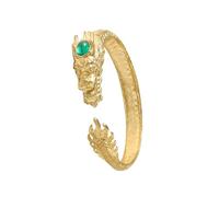 Bracelet vintage inspiré du dragon et du cuivre avec motifs élégants pour offrir des pierres précieuses, taille unique, Comme décrit