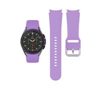Bracelet (violet) pour montre connectée Samsung Galaxy Watch 4 Classic 46 mm 42 mm en silicone Ridge