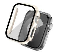 imoshion Coque rigide à couverture complète pour Apple Watch 7 / 8 / 9 - 41 mm - Lumière stellaire