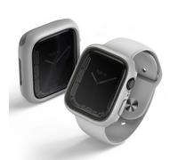 Uniq ModDuo Coque pour Apple Watch avec Lunette PC Interchangeable 45/44 mm - Craie/Gris Pierre