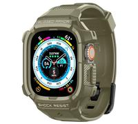 Spigen Rugged Armor Pro Coque et Bracelet Compatible avec Apple Watch Ultra 3/2/1 49mm (2025/2023/2022) - Kaki Vintage