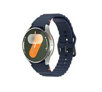 imoshion Bracelet Wave en silicone pour Samsung Galaxy Watch 4 / 5 / 6 / 7 / FE (20 mm) - Bleu foncé