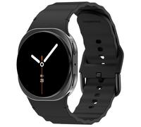 imoshion imoshion Bracelet Wave en silicone pour Samsung Galaxy Watch 9 (40/44mm) / Watch 8 (40/44mm) / Classic (46mm) Noir Noir