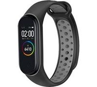 Bracelet Xiaomi Mi Band 4,Xiaomi Mi Band 3 imoshion Bracelet de sport en silicone avec système de clic bouton-pression rond Noir G