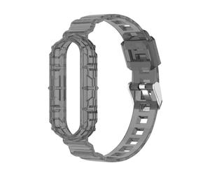 Bracelet Xiaomi Mi Band 6 et 5 Sport Silicone shockproof Strap 24cm Noir