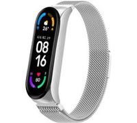 imoshion Bracelet magnétique milanais pour Xiaomi Mi Band 5 / 6 - Argent