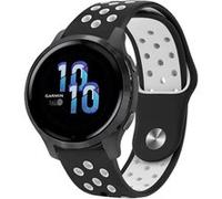 imoshion Bracelet sportif en silicone - Connexion universelle de 22 mm - Noir / Blanc