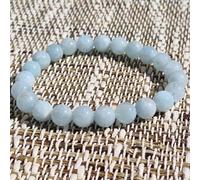 Bracelet yoga aigue marine 8mm grade aa