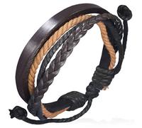Bracelet ZENSE - ZB0065-EPC - Homme - Cuir et cordes multi-couleurs - Casual - 18 cm à 24 cm (ajustable)