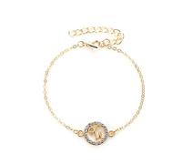 Bracelet Zodiaque Incrusté De Diamants, Bracelet Creux Rond Personnalisé Et Polyvalent, Bracelet Signe Du Zodiaque Bijoux Astrologie Cz Cadeau Du Zodiaque Pour Les Couples D'Étudiants,Capricorne,2