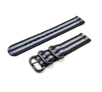 Bracelet Zulu 2 pièces nylon G10 ONE MORE STRAP avec boucle Satiné et Noir PVD en acier inoxydable 304 montre militaire survivor 18mm 20mm 22mm 24mm Noir gris 007 Vert Beige Bleu, 20mm, Nylon Papier