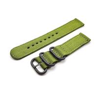 Bracelet Zulu 2 pièces nylon G10 ONE MORE STRAP avec boucle Satiné et Noir PVD en acier inoxydable 304 montre militaire survivor 18mm 20mm 22mm 24mm Noir gris 007 Vert Beige Bleu, 24mm, Nylon Papier
