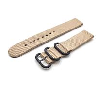 Bracelet Zulu 2 pièces nylon G10 ONE MORE STRAP avec boucle Satiné et Noir PVD en acier inoxydable 304 montre militaire survivor 18mm 20mm 22mm 24mm Noir gris 007 Vert Beige Bleu, 24mm, Nylon Papier