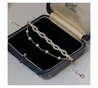 Bracelets 14K Filled French Sparkling Female Crystal Lamp Temperament Girlfriend Party Jewelry Gift 000 15cm