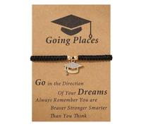 Bracelets 2025 Graduation Jewelry Adjustable Bracelet with Inspirational Charm for College Grads Statement