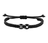 Bracelets 26 Letter Handmade Braided Couple Bracelet Letter Round Braided Bracelet Length Earring Bundles