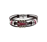 Bracelets and Son Forever Linked Together Braided Leather Bracelet Men Stainless Steel Small Necklaces for Women