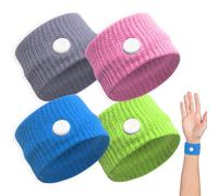 Bracelets anti-nausées pour mal de mer - 4 pcs pour enfants et adultes durant les voyages et vacances - Soulagement immédiat avec la bande de poignet,bracelet anti nausée,Bracelets anti-nausées