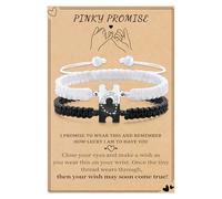 Bracelets assortis pour couples, cadeaux pour nouvelle relation, cadeau délicat pour couple, bracelets longue distance avec cœur, cadeaux romantiques réglables pour elle, lui, bijoux de mariage