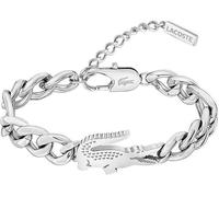 Bracelets avec pendentifs fixes Lacoste argent collection crocodile - unie