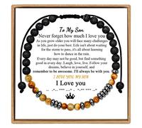 Bracelets avec une carte pour petit-fils, petite-fille, anniversaire de mariage, boucles d'oreilles en forme de cœur pour femme, taille unique, Pierre naturelle, Pas de gemme