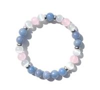 Bracelets Black Tourmaline Bracelet Triple Crystal Bracelet and Bib Necklace for Women