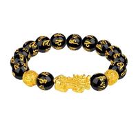 Bracelets - Bracelet de richesse et de perles Bouddha de prospérité | Design fusion d'énergie de sagesse, voyages de bouddhisme, confort flexible, attrayant pour homme/femme, ajustement