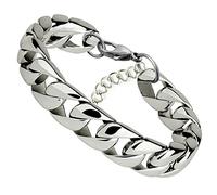 Bracelets Bracelet Naturelle Argent Élastique Bijoux Hommes Plat Main Femmes Acier Cadeau Bijoux Bracelet Acier Inoxydable Bracelets Pour Mm De Anneaux (Silver, One Size)