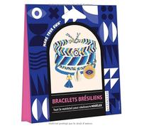 Fleurus – Bracelets brésiliens – Coffret 5 fils avec perles, breloque et fil doré