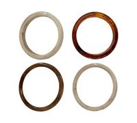 Bracelets Chunky - Ensemble de 4 bracelets punk géométriques | Déclaration audacieuse Bijoux pour femmes Style de mode Lieu de travail Daily Commute Date Vacances Anniversaires Gatherings Home Events