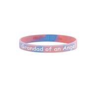 Bracelets commémoratifs de sensibilisation à la perte de bébé, bracelets commémoratifs pour fausse couche, maman papa d'un ange, taille unique, Silicone, Pas de gemme