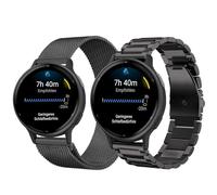 Bracelets Compatible avec Garmin Vivoactive 5/3/Venu 2 Plus/Venu Sq 2 Métal Bracelet, Maille Bracelets de Remplacement Acier Inoxydable Bande pour Vívomove 3 44mm/Trend/Luxe/Style 42mm