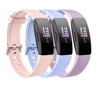Bracelets compatibles avec les bracelets Fitbit Inspire HR/Fitbit Inspire 2 pour homme et femme, en silicone souple de rechange compatible avec Fitbit Inspire/Inspire HR/Inspire 2/Ace 2/3, L