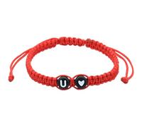 Bracelets Couple Choix Breloques Bijoux AZ Bracelets Tressés À La Main 26 Initiales Bracelet Coeur Lettre Tissé Bracelet Fête Des Mères Remise Des Diplômes Cadeaux De Noël Jonc Acier (RD21, One Size)