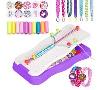 Bracelets d'amitié à faire soi-même, kit de bracelets d'amitié, bricolage pour filles âgées de 8 à 12 ans, cadre à tisser, cadeaux pour enfants de 8 à 12 ans