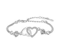 Bracelets de charme pour femmes, bijoux pour femmes Bracelet,Bracelets de rêve à coeur réglables - Cuivre charme bracelet bijoux pour femme femme maman sa petite amie, riferimento alla