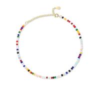 Bracelets de cheville pour femme composé de perles colorées. Chaîne de cheville en acier inoxydable plaqué or/argent élégante et raffinée. Bracelet de cheville femme. Bijoux pour femme.