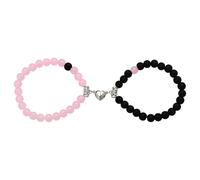 Bracelets de couple cadeaux pour lui et elle, cadeaux d'anniversaire pour femme, mari, bracelets assortis pour petite amie et petite amie, petit ami, fiancé, fiancée, Small, Pierre, Pas de gemme